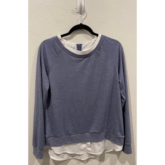 Anthropologie Sweaters - LE LIS Long Sleeve Crew Neck Sweater Blouse